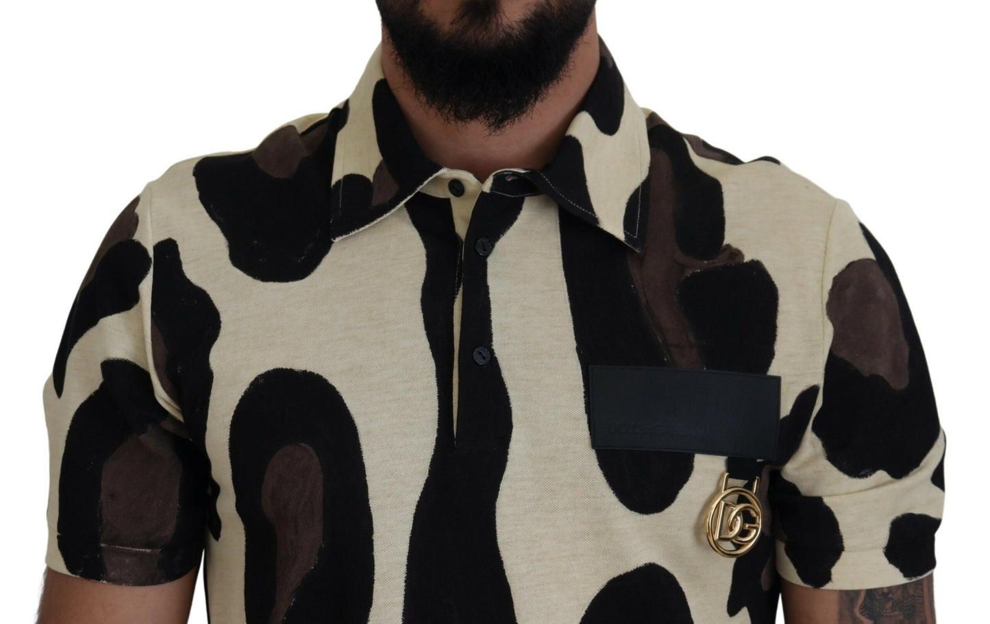 Multicolor Cow Print Casual T-Shirt