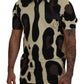 Multicolor Cow Print Casual T-Shirt