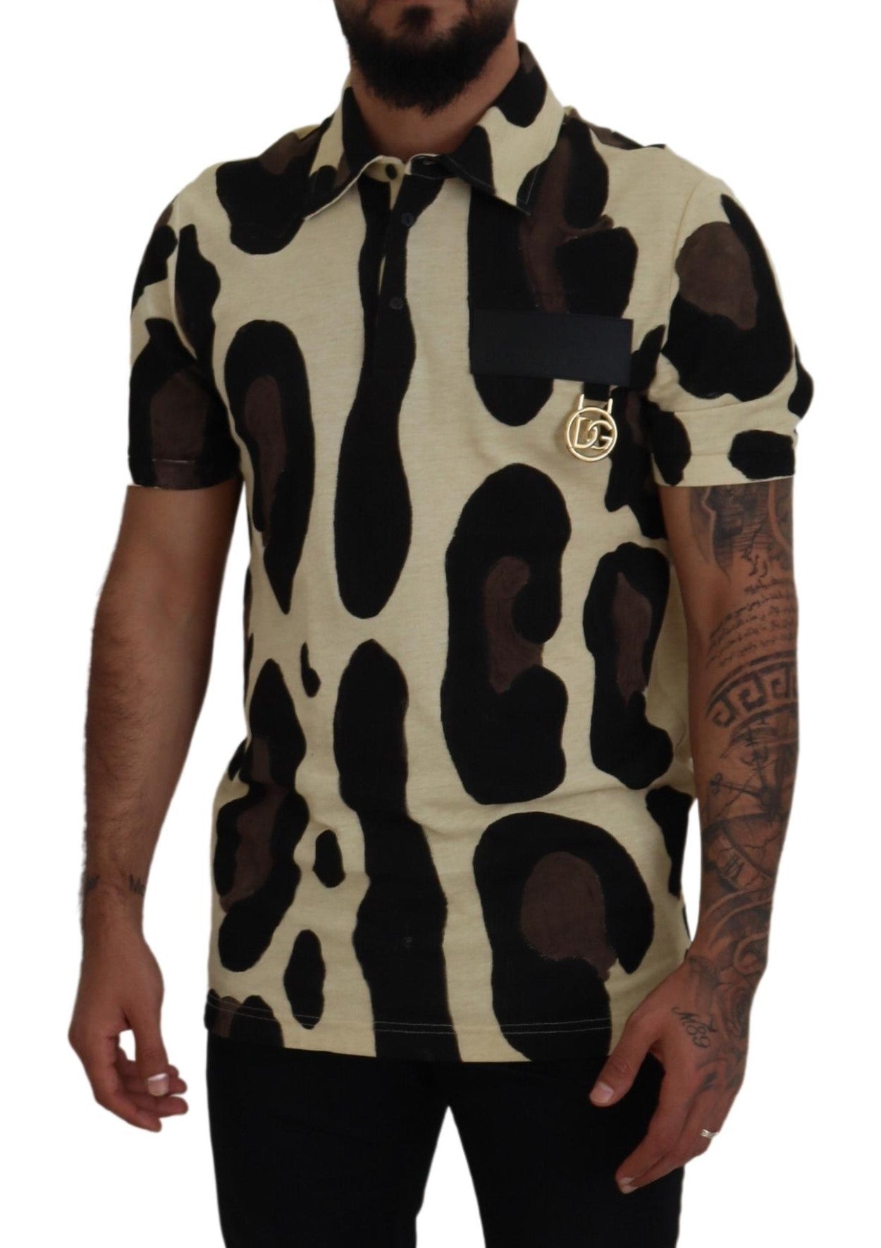 Multicolor Cow Print Casual T-Shirt