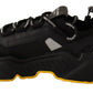 DAYMASTER Black Leather Casual Sneakers