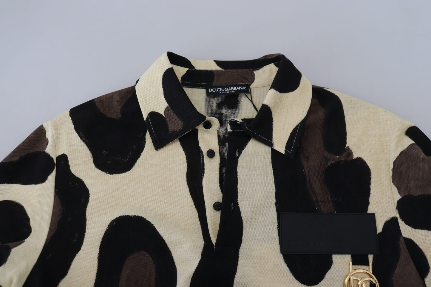 Multicolor Cow Print Casual T-Shirt