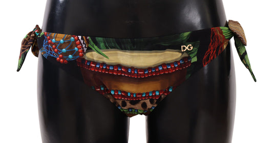 Chic Drum Print Bikini Bottoms