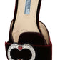 Elegant Bordeaux Velvet Flats