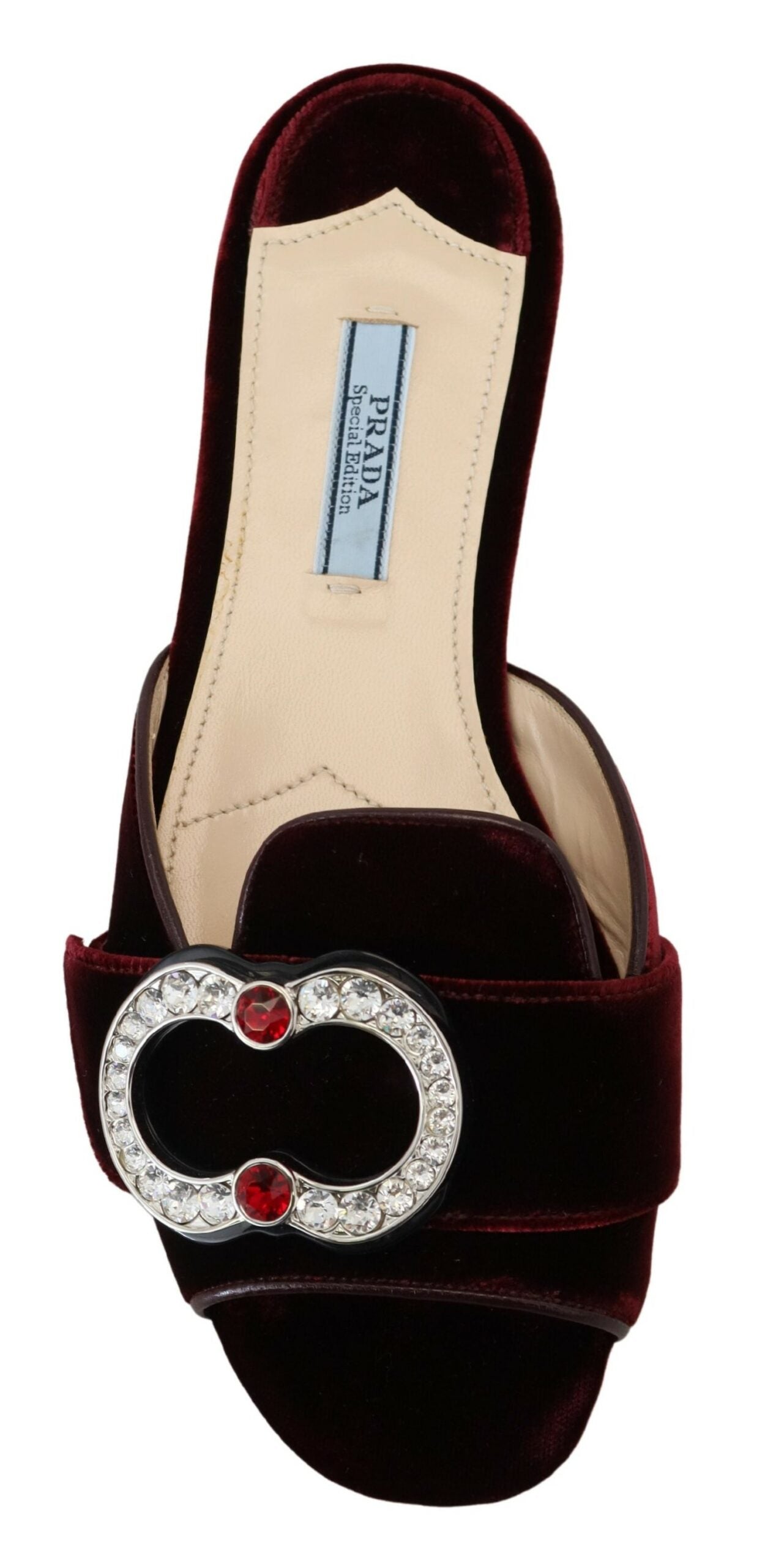 Elegant Bordeaux Velvet Flats