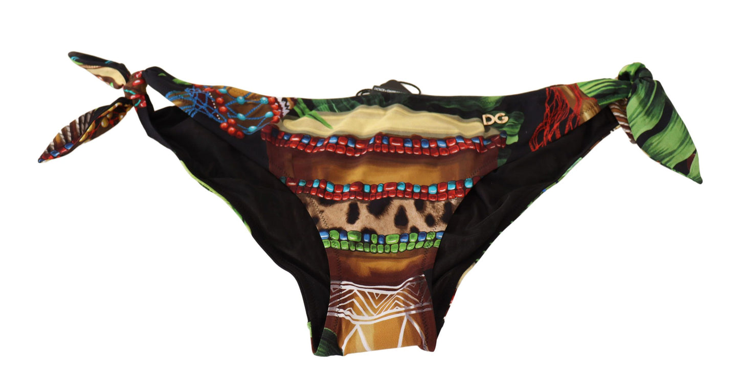 Chic Drum Print Bikini Bottoms