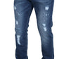 Elegant Italian Denim Pants for Men