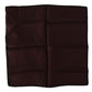 Maroon Square Handkerchief 100% Silk Scarf