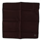 Maroon Square Handkerchief 100% Silk Scarf