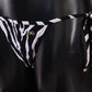 Zebra Print Chic Drawstring Bikini Bottom