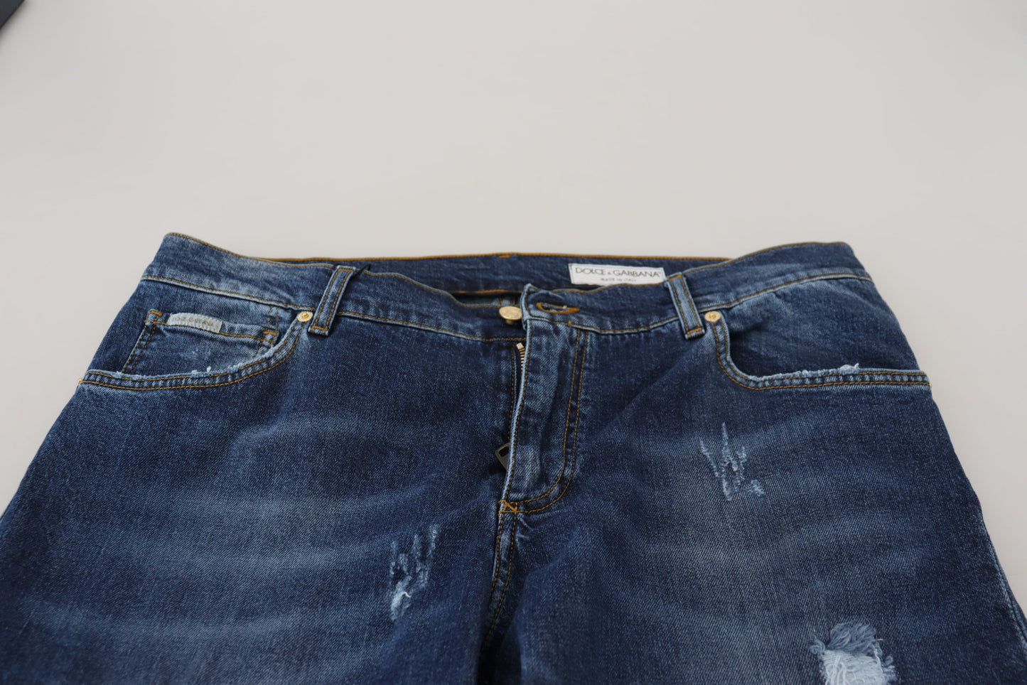 Elegant Italian Denim Pants for Men