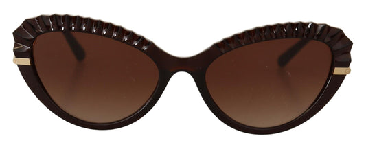 Chic Cat-Eye Sunglasses in Translucent Brown