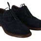 Elegant Blue Derby Dress Shoes