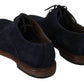 Elegant Blue Derby Dress Shoes