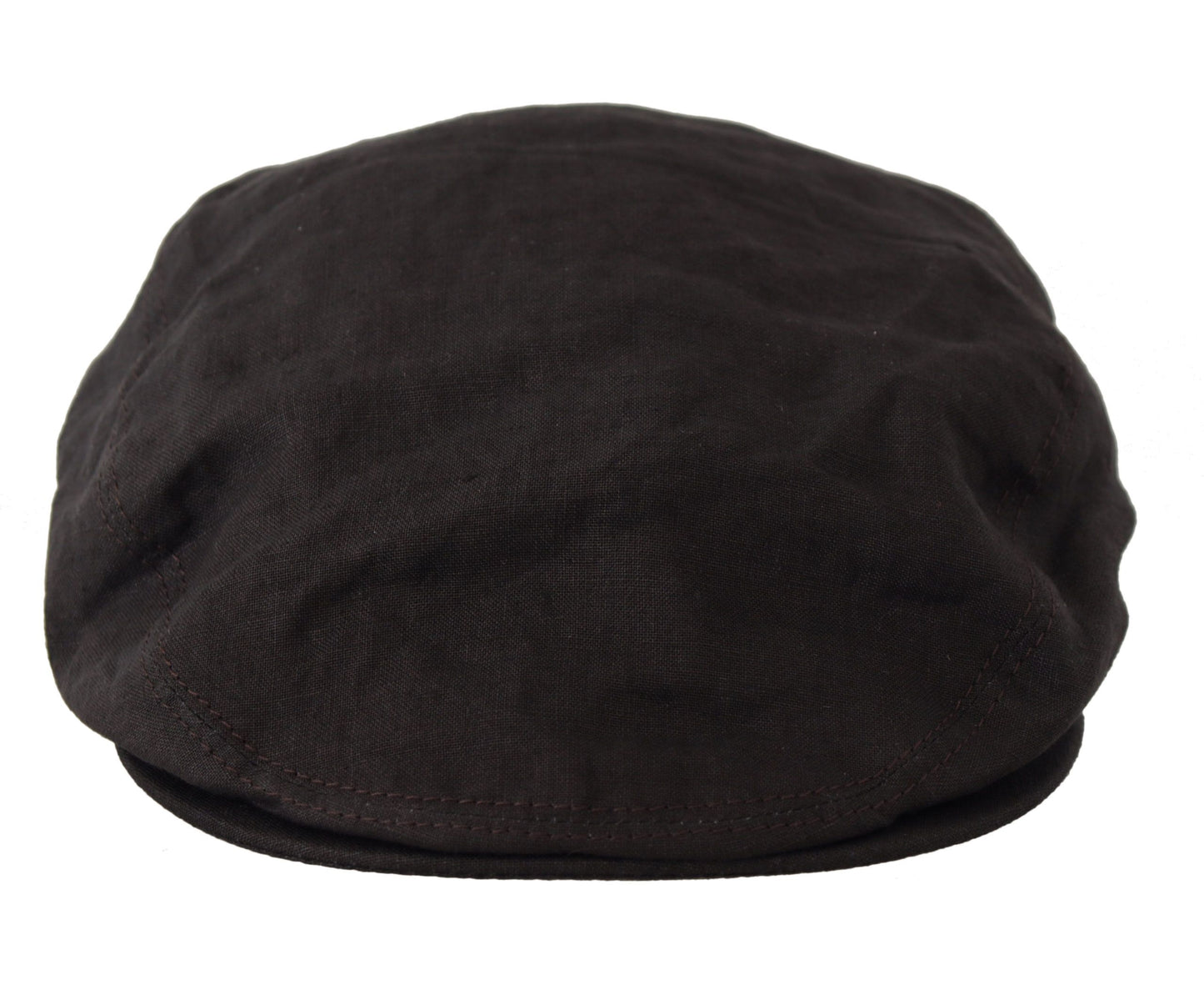 Brown Flax Newsboy Cap - Italian Craftsmanship