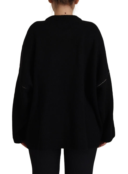 Elegant Cashmere Pullover with Iconic Detailing