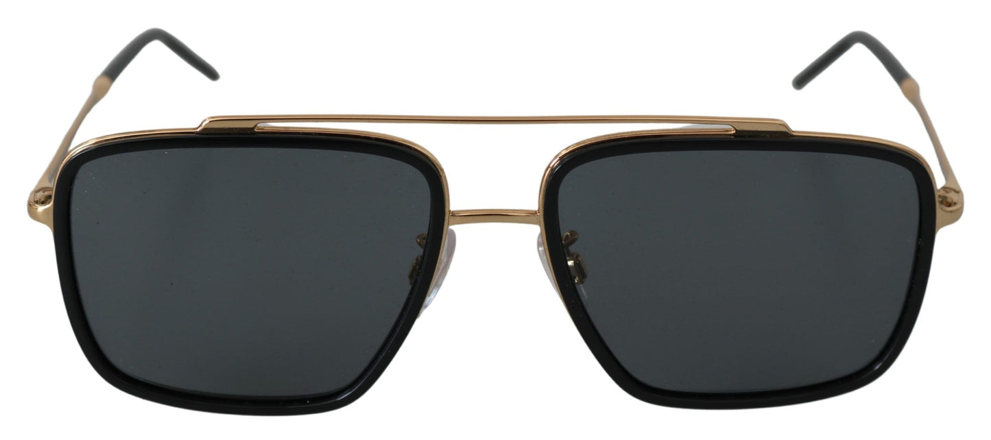 Elegant Gold-Tinted Men's Sunglasses