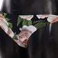 Elegant Rose Print Bikini Bottom