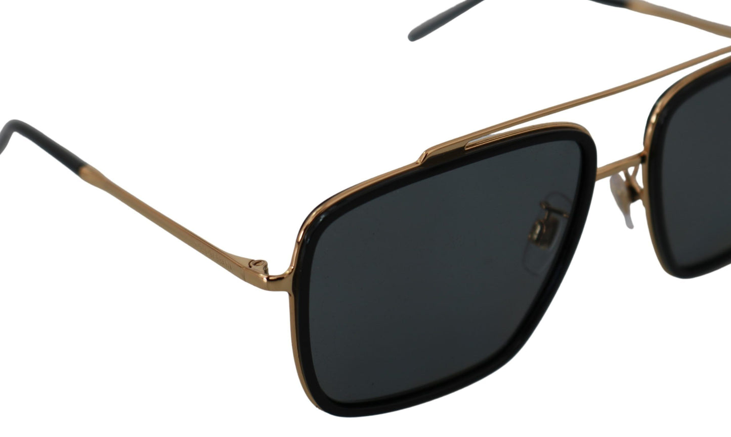 Elegant Gold-Tinted Men's Sunglasses