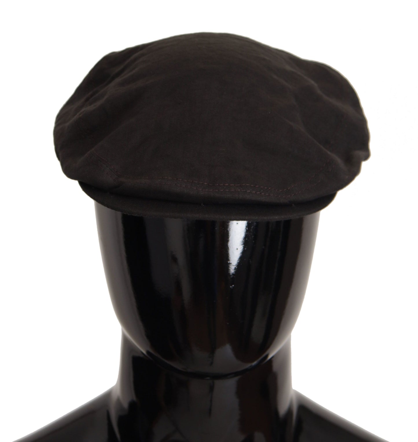 Brown Flax Newsboy Cap - Italian Craftsmanship