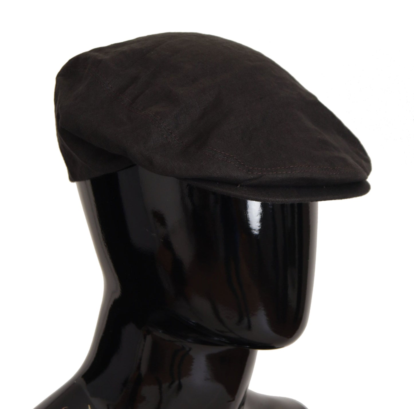 Brown Flax Newsboy Cap - Italian Craftsmanship