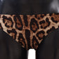 Bikini Bottom Brown Leopard Print Swimsuit Swimwear