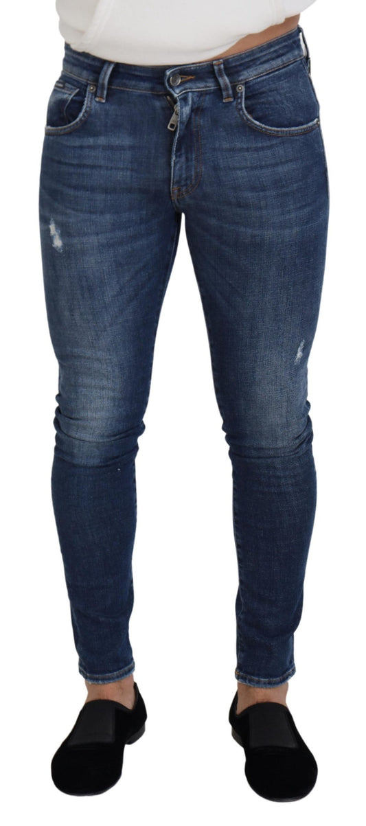 Chic Italian Designer Denim Pants