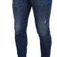 Chic Italian Designer Denim Pants