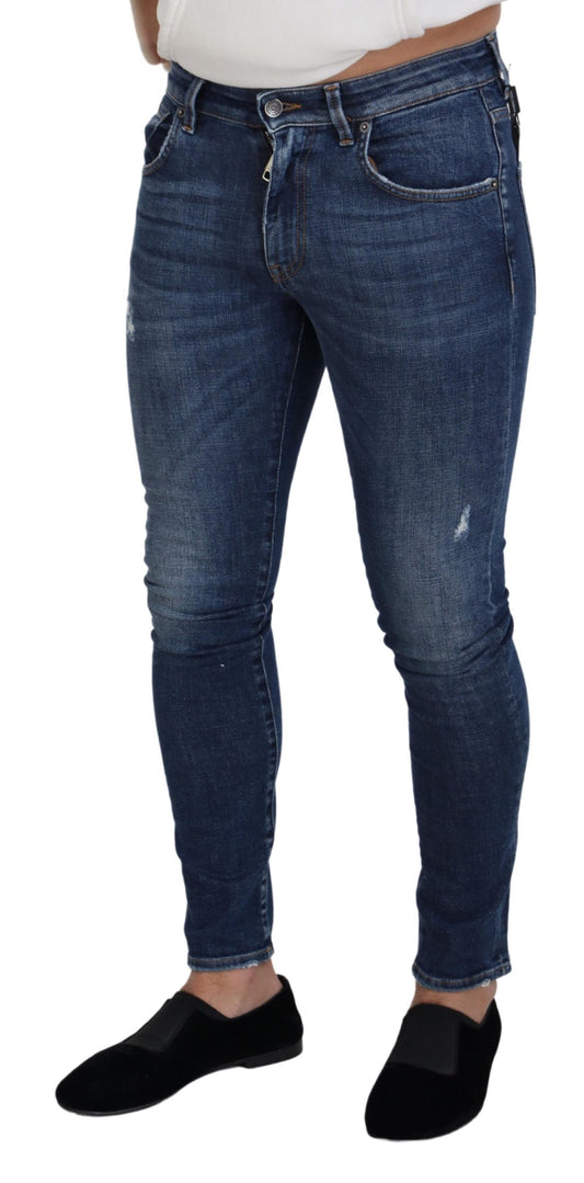 Chic Italian Designer Denim Pants