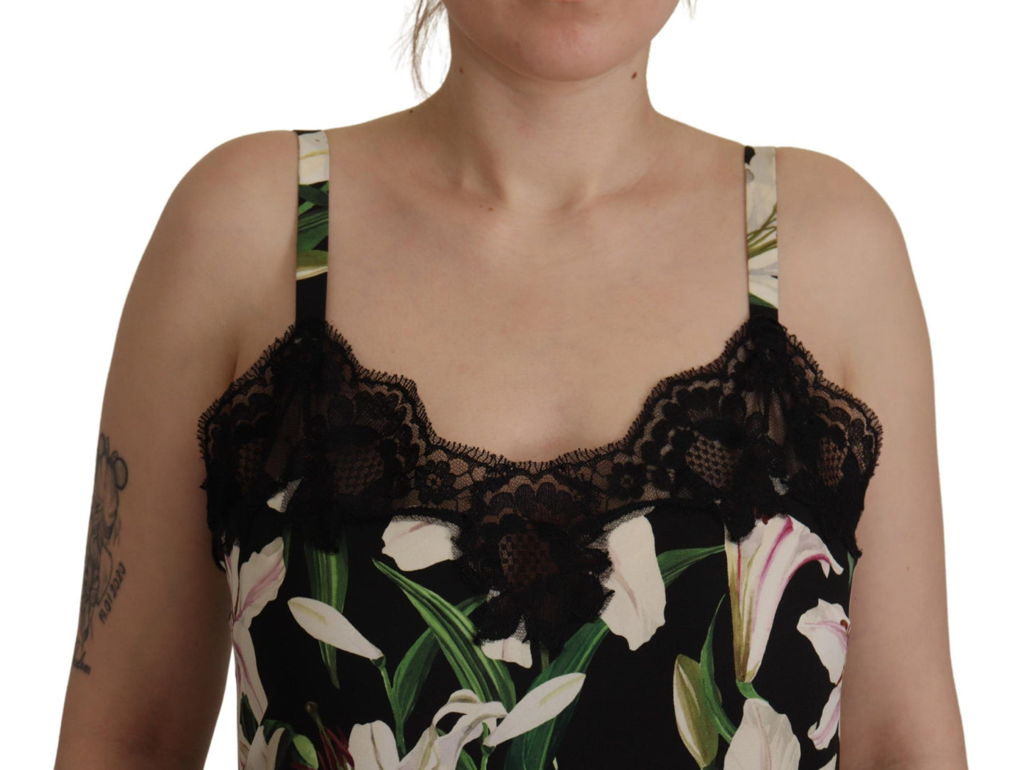 Elegant Lace Trim Silk Blend Camisole