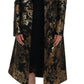 Baroque Elegance Long Sleeve Trench Coat