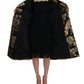 Baroque Elegance Long Sleeve Trench Coat
