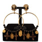 Elegant Gold Dangling Hoop Earrings