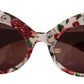 Floral Elegance Cat-Eye Sunglasses