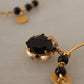 Elegant Gold Dangling Hoop Earrings