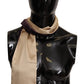 Golden Elegance Fringed Scarf