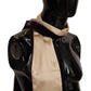 Golden Elegance Fringed Scarf