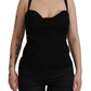 Back Sleeveless Bustier Corset Zipper Top