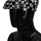 Elegant Black and White Newsboy Hat