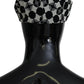 Elegant Black and White Newsboy Hat