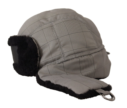 Elegant Gray Trapper Hat