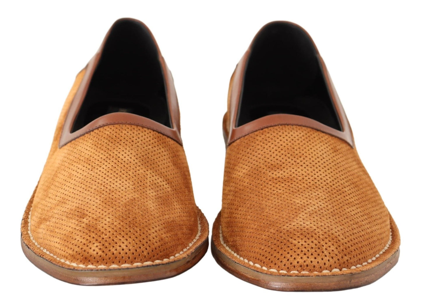 Elegant Brown Leather Loafers