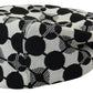 Elegant Black and White Newsboy Hat