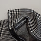 Elegant Gray Plaid Pullover Sweater