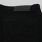 Elegant Black Cotton Blend Denim Pants
