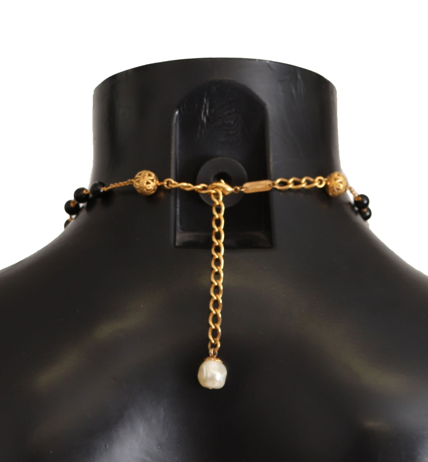 Elegant Charm Cross Necklace in Gold Tone