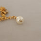 Elegant Charm Cross Necklace in Gold Tone