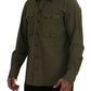 Green Cotton Stretch Long Sleeves Casual Shirt