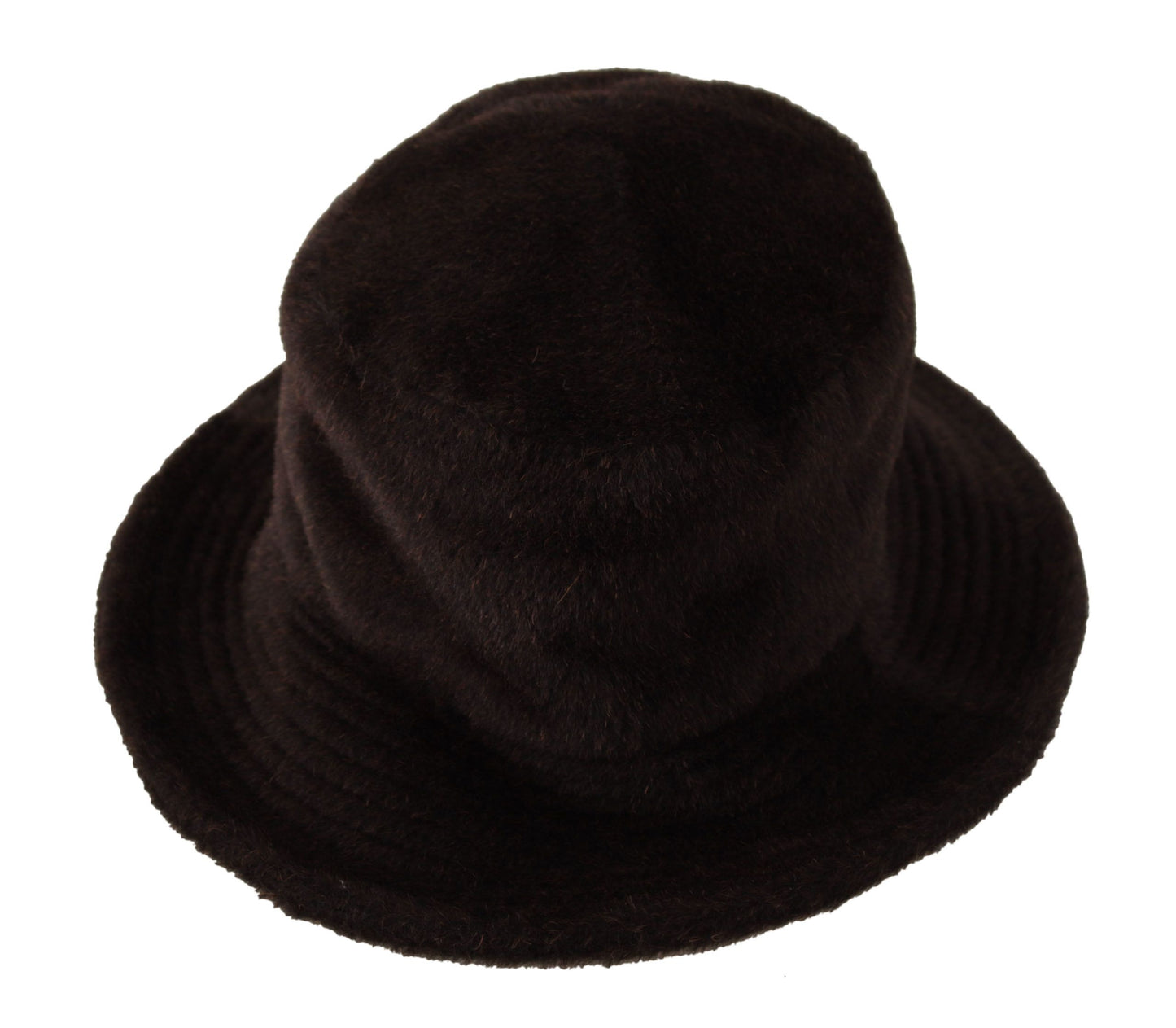 Elegant Alpaca Wool Brown Bucket Hat