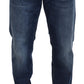 Blue Washed Cotton Casual Denim Jeans