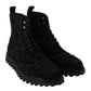 Studded Suede Ankle Boots